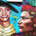 Graffiti sobre Marsha Johnason y Sylvia Riera. LGTBQI. Imagen para el artículo sobre tours de la historia del orgullo LGBTQI en Stonewall INN, Nueva York.