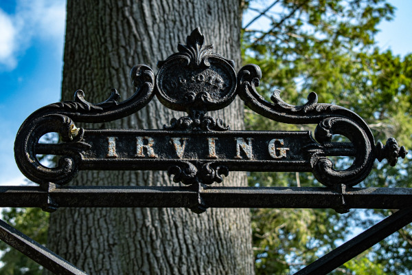 Predio familiar en el cementerio de Sleepy Hollow de la familia de Washington Irving.